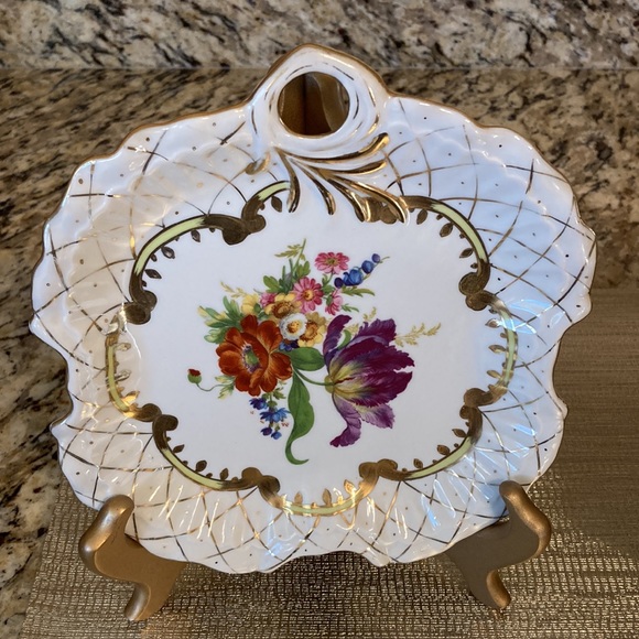 Vintage unique shape flower plates Heirloom by TOYO set of 2 - Picture 2 of 8